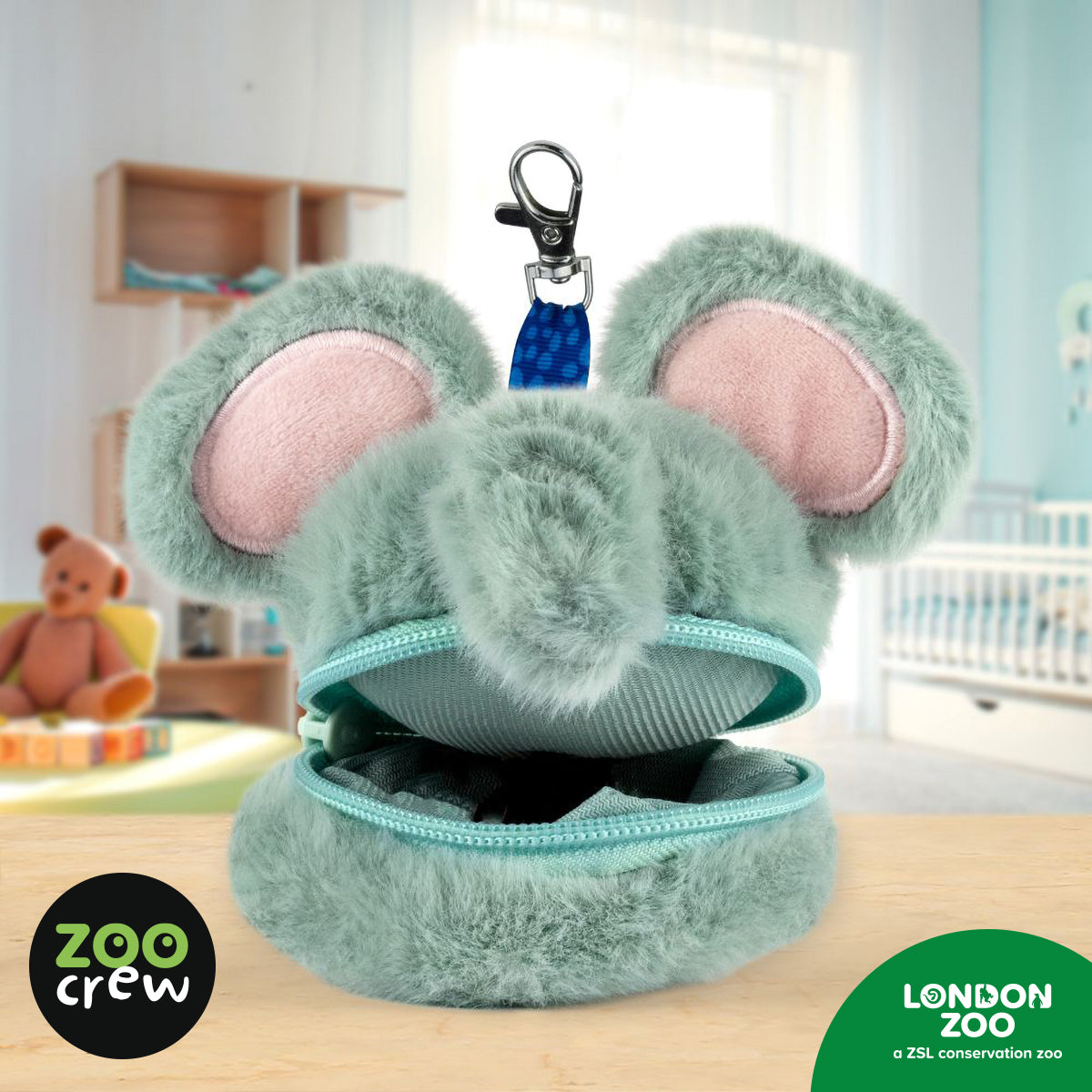 Product image 3 of Zippazoo Bag Buddy Elephant, a stationery item for ages 3+, by Make Believe Ideas.