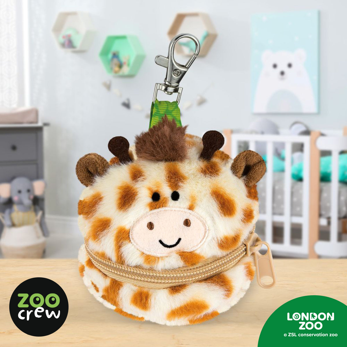 Product image 2 of Zippazoo Bag Buddy Giraffe, a stationery item for ages 3+, by Make Believe Ideas.