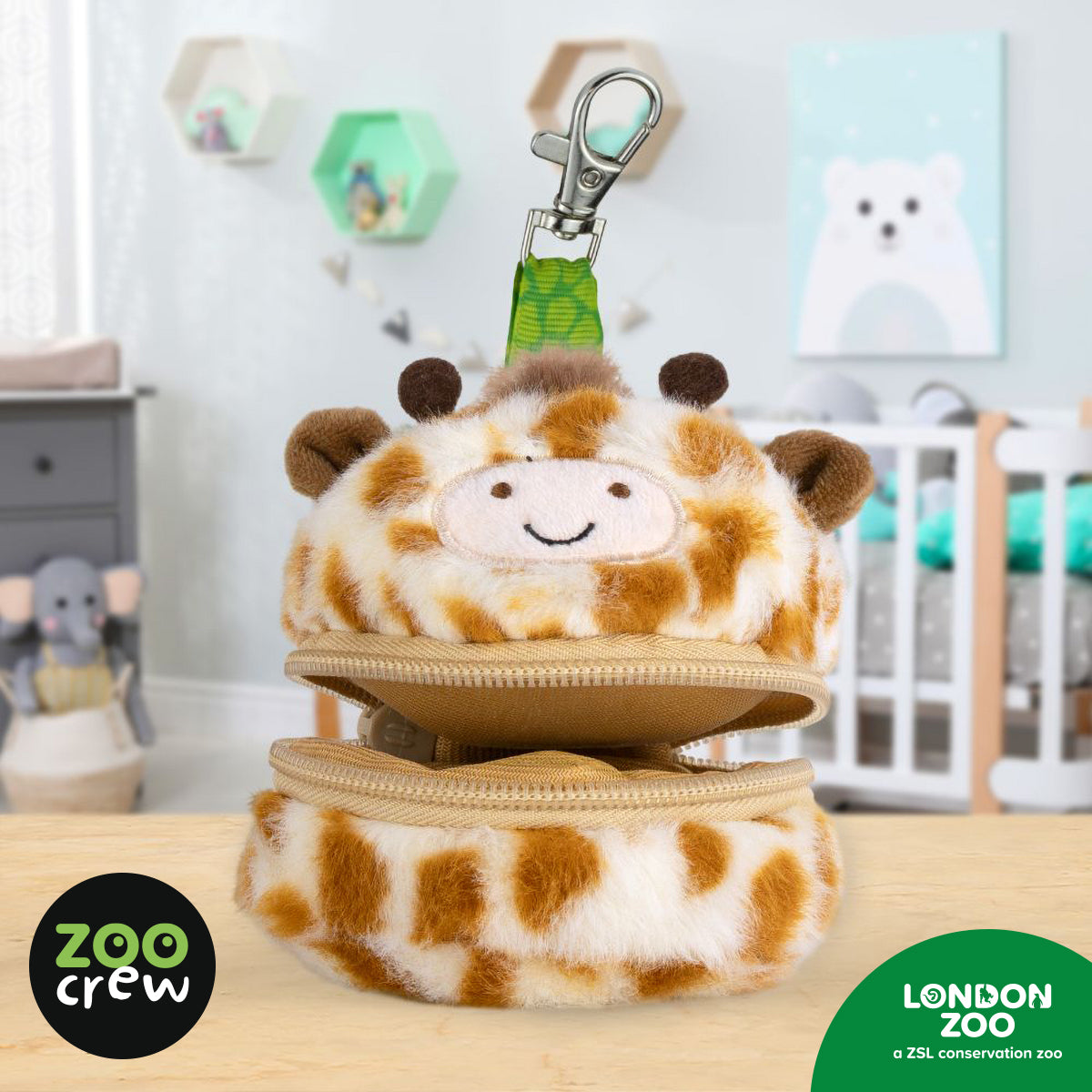 Product image 3 of Zippazoo Bag Buddy Giraffe, a stationery item for ages 3+, by Make Believe Ideas.