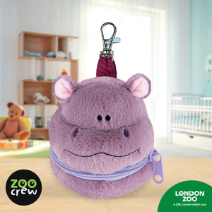 Product image 2 of Zippazoo Bag Buddy Pygmy Hippo, a stationery item for ages 3+, by Make Believe Ideas.