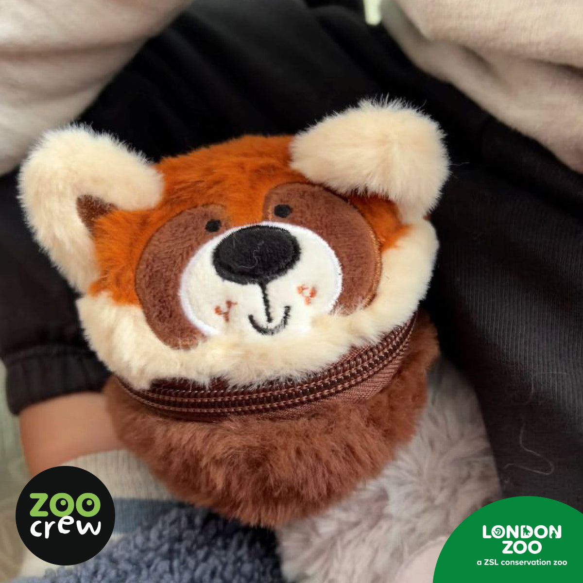 Product image 4 of Zippazoo Bag Buddy Red Panda, a stationery item for ages 3+, by Make Believe Ideas.