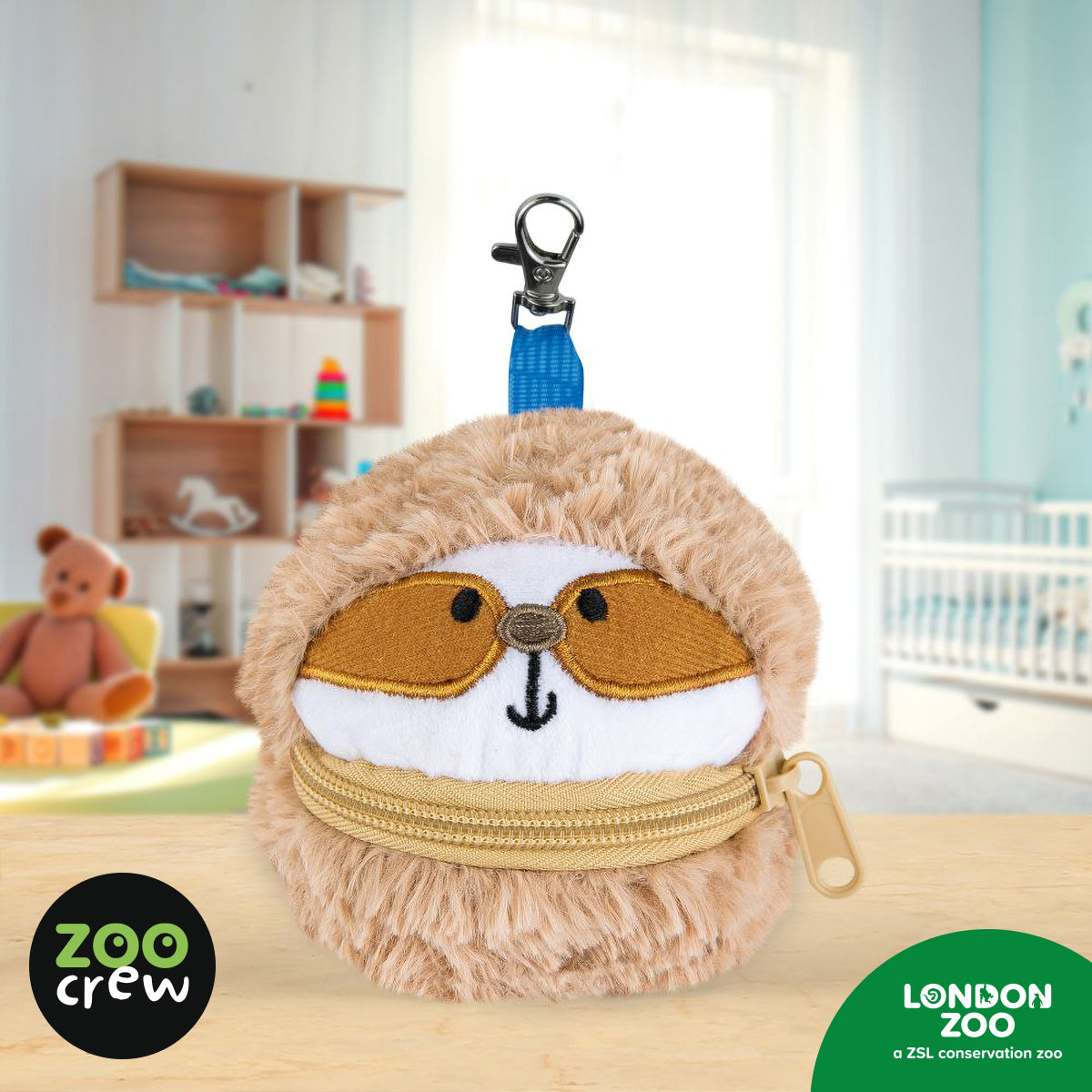 Product image 2 of Zippazoo Bag Buddy Sloth, a stationery item for ages 3+, by Make Believe Ideas.