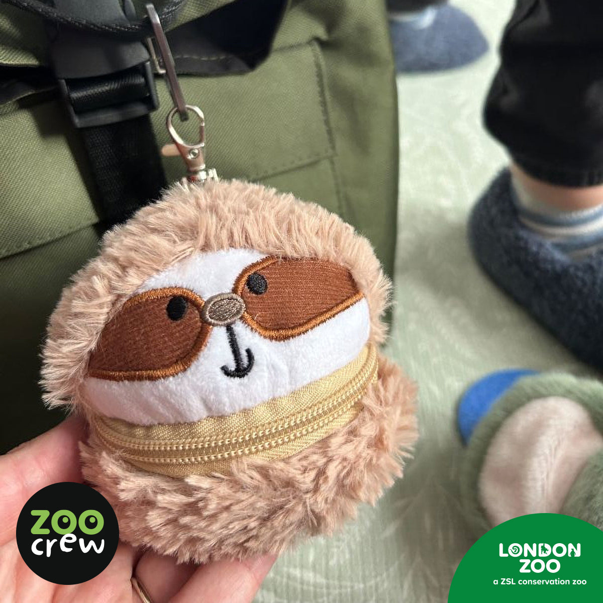 Product image 4 of Zippazoo Bag Buddy Sloth, a stationery item for ages 3+, by Make Believe Ideas.
